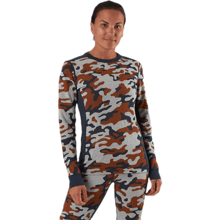 Kongle Long Sleeve Shirt Patterned/Brown