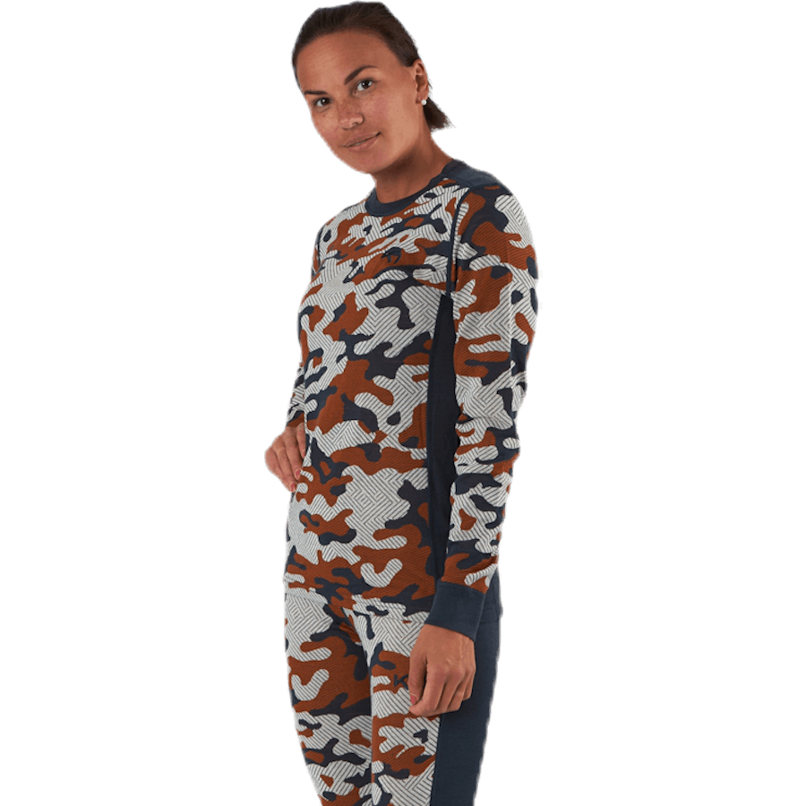 Kongle Long Sleeve Shirt Patterned/Brown