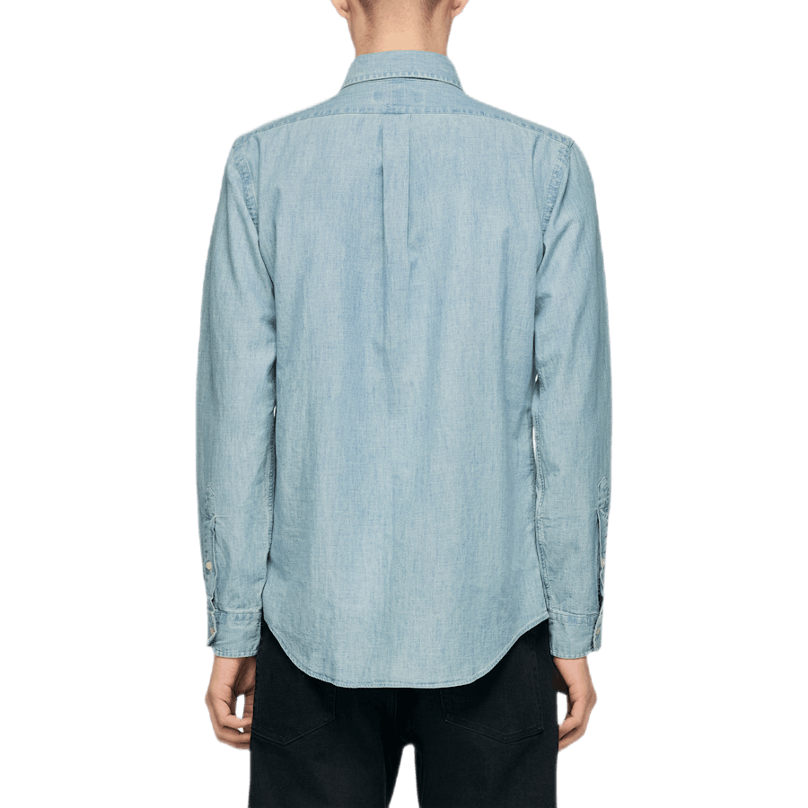 Camicia Chambray dal taglio personalizzato Blu