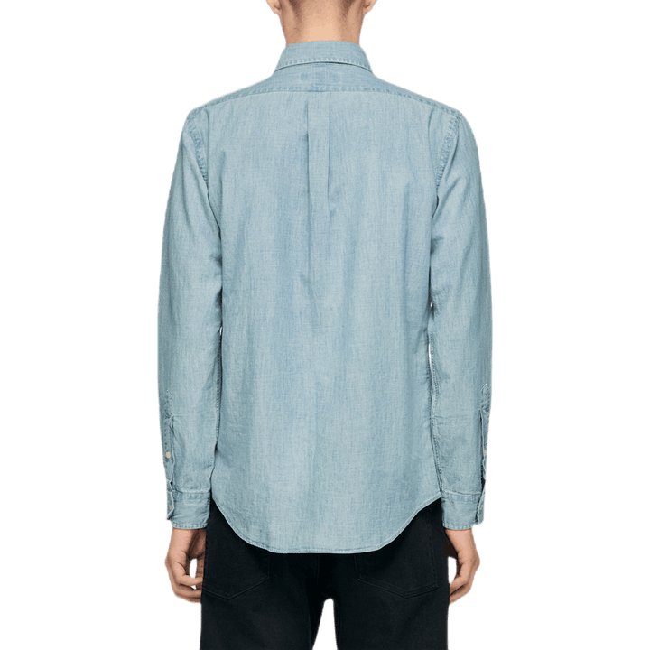 Camicia Chambray dal taglio personalizzato Blu
