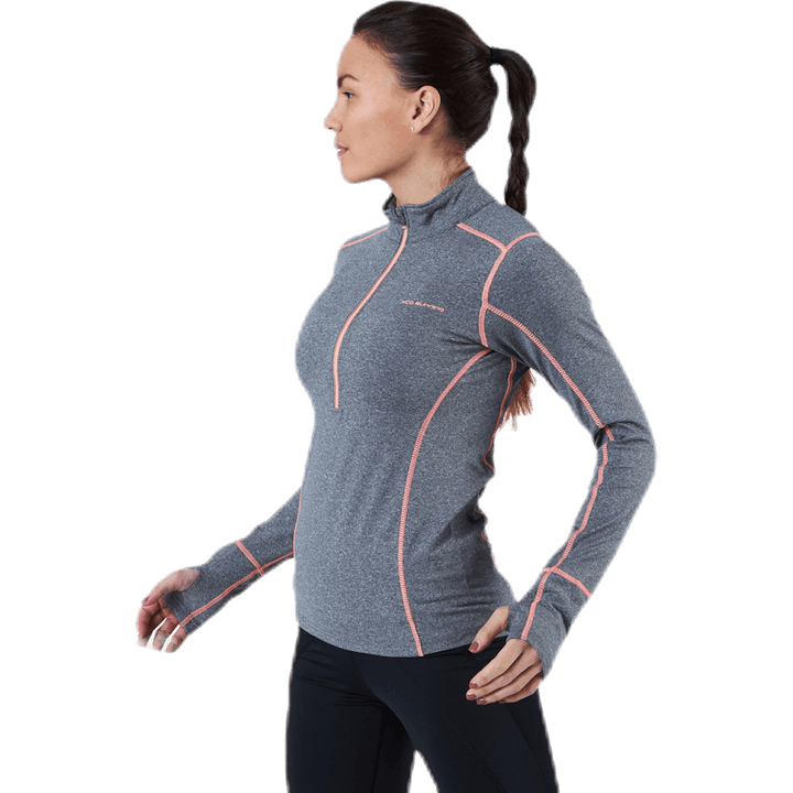 Tröja m. Zip OT Grey