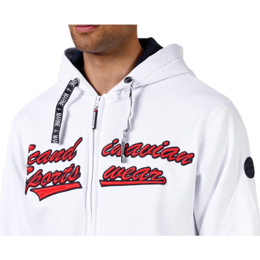 La Rochelle Zip Hood White