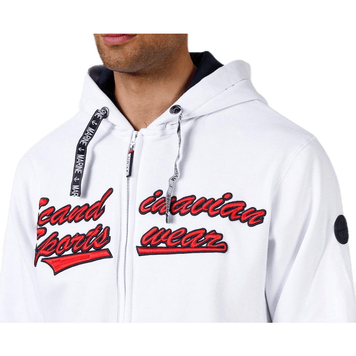 La Rochelle Zip Hood White