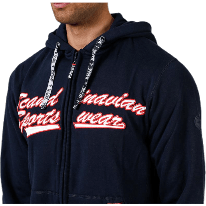 La Rochelle Zip Hood Blue