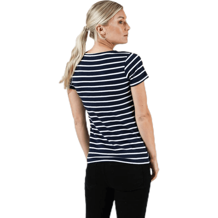 Messina Top Blue/White