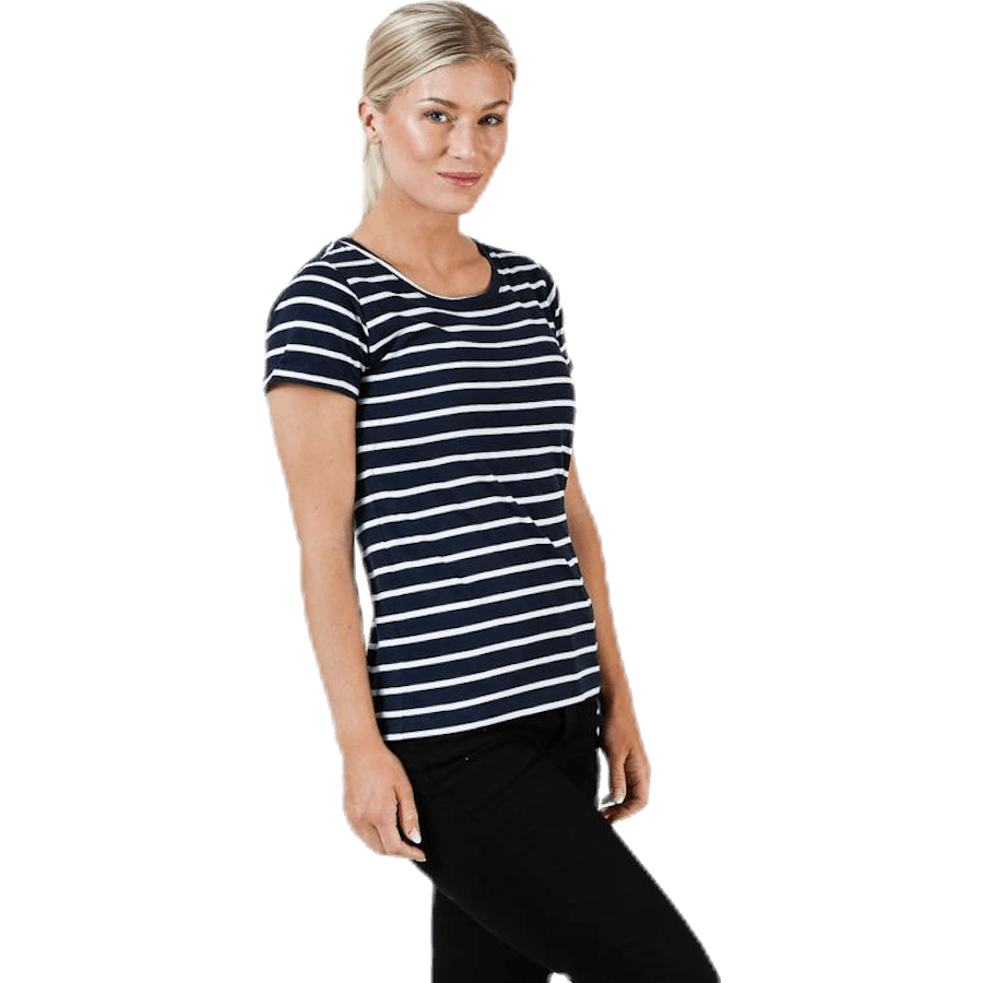 Messina Top Blue/White