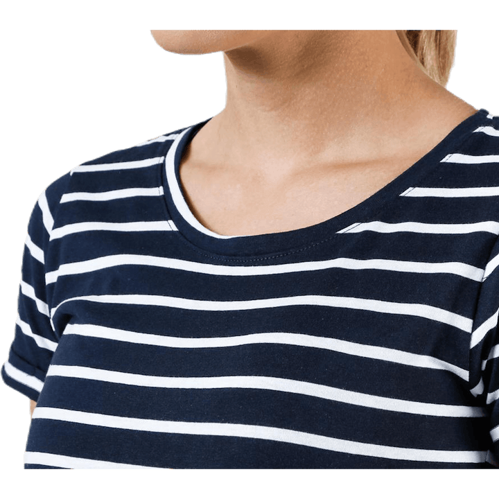 Messina Top Blue/White