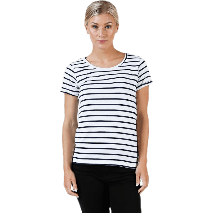 Messina Top Blue/White
