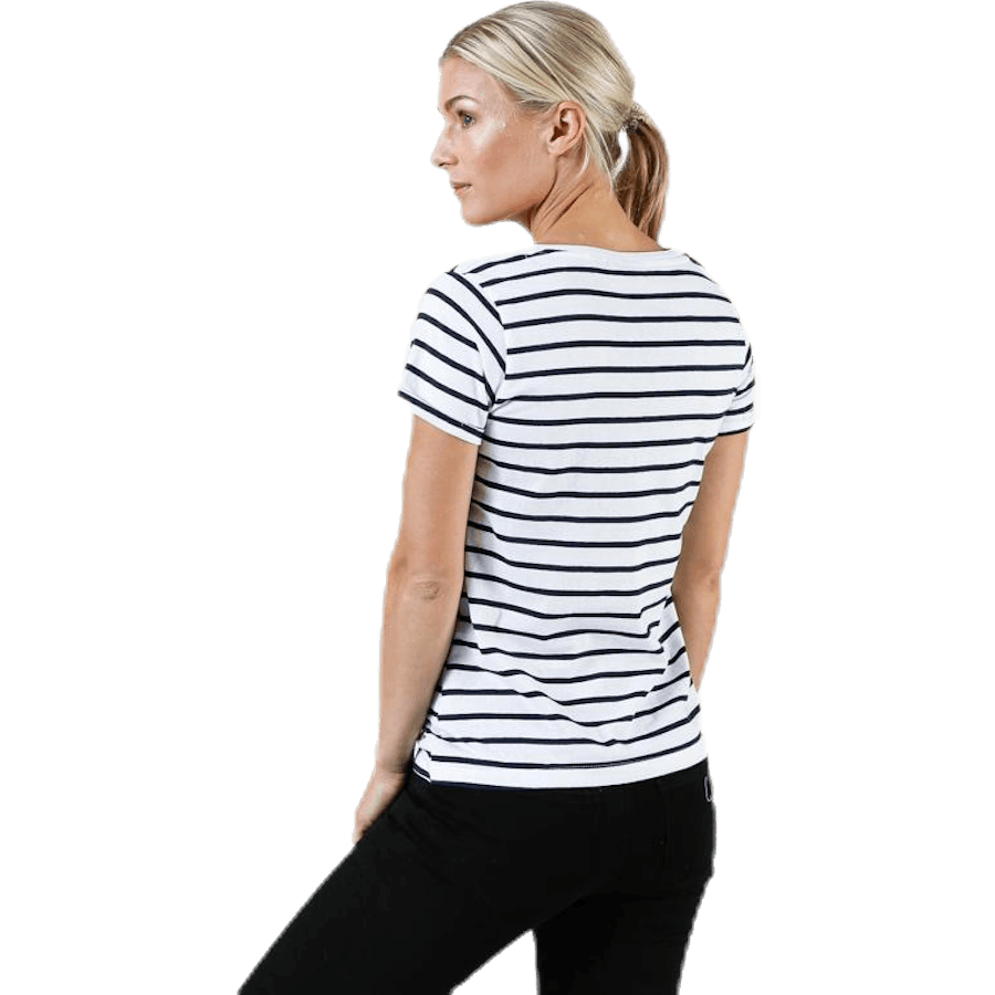 Messina Top Blue/White