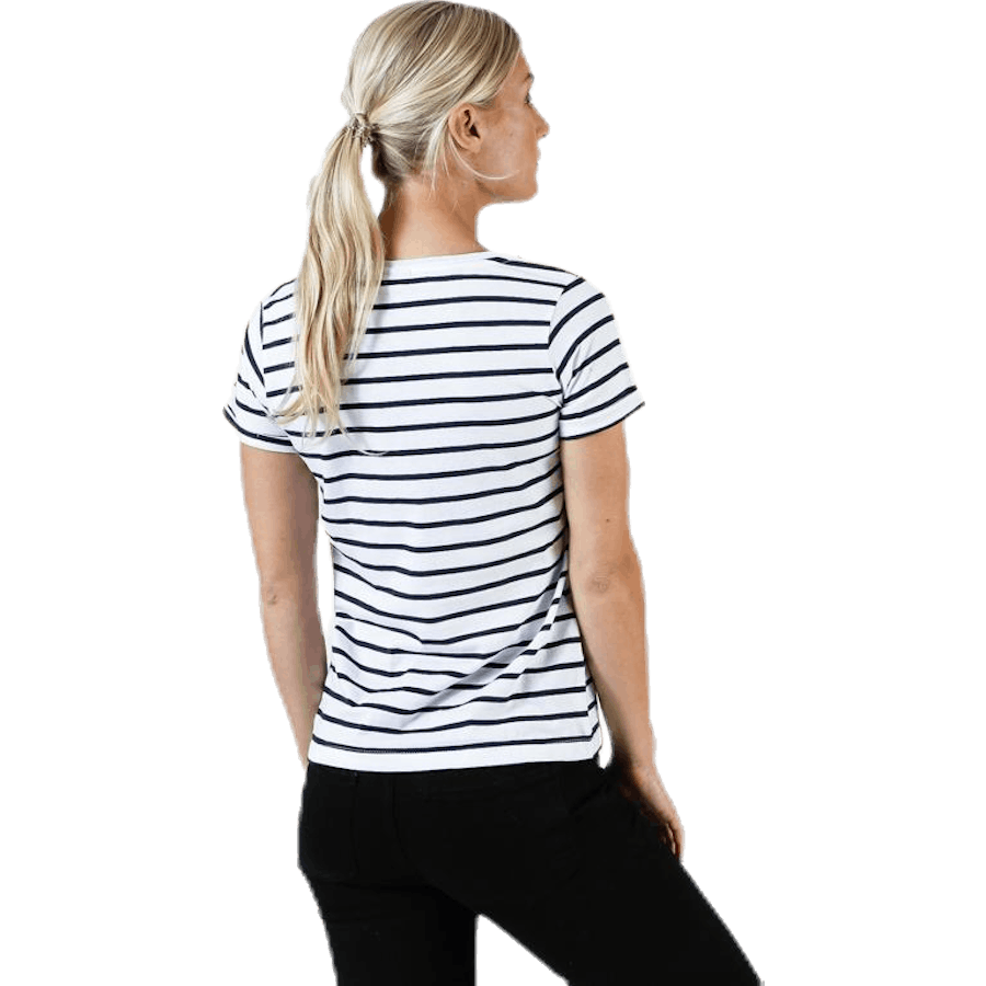 Messina Top Blue/White