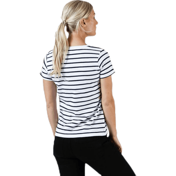 Messina Top Blue/White