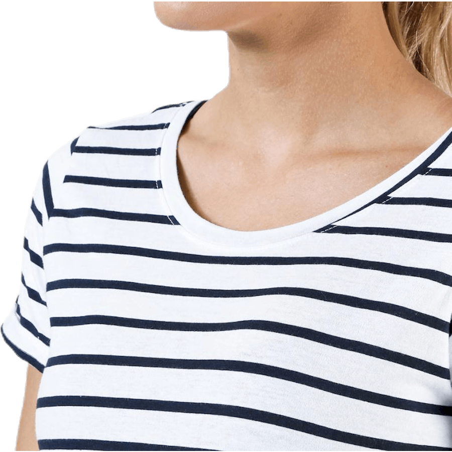 Messina Top Blue/White
