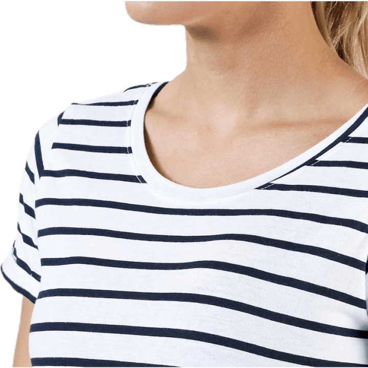Messina Top Blue/White