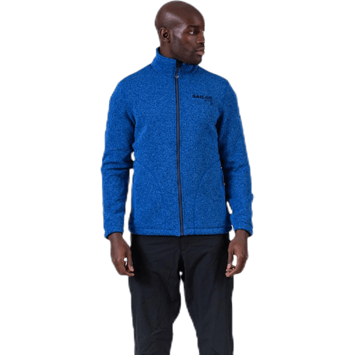 Ralf Melange Fleece Jacket w. Windproof Lining Blue