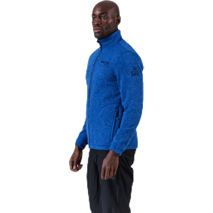 Ralf Melange Fleece Jacket w. Windproof Lining Blue