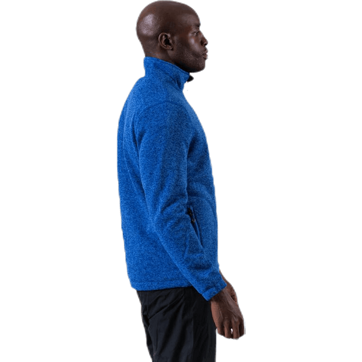 Ralf Melange Fleece Jacket w. Windproof Lining Blue
