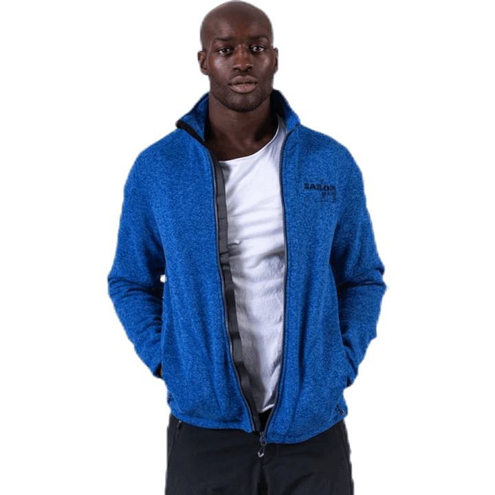 Ralf Melange Fleece Jacket w. Windproof Lining Blue