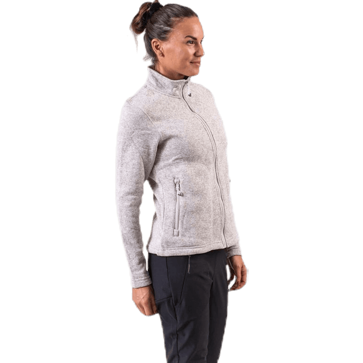 Paulina Melange Fleece Jacket Beige