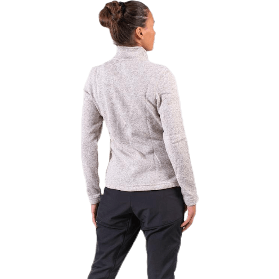 Paulina Melange Fleece Jacket Beige