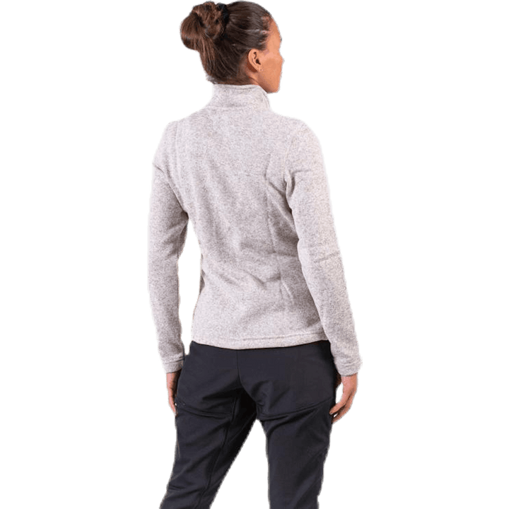 Paulina Melange Fleece Jacket Beige