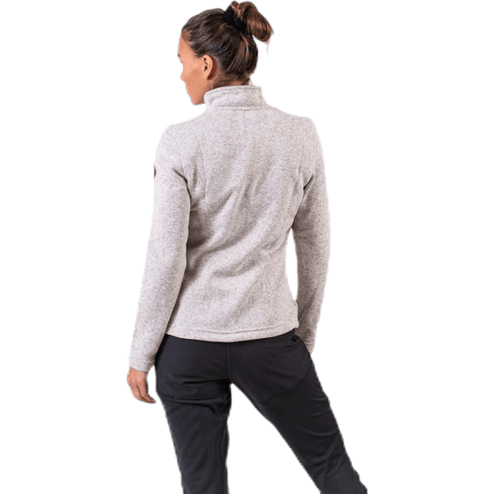 Paulina Melange Fleece Jacket Beige