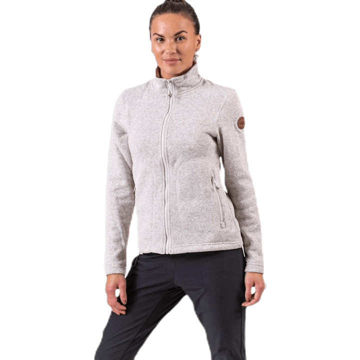 Paulina Melange Fleece Jacket Beige
