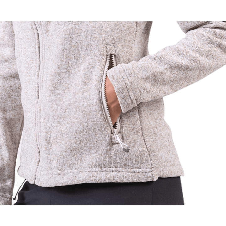 Paulina Melange Fleece Jacket Beige