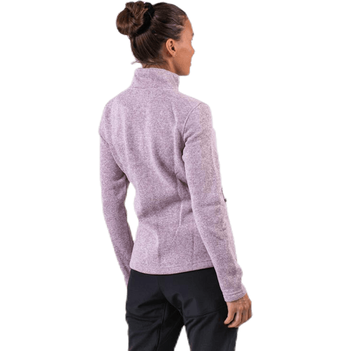 Paulina Melange Fleece Jacket Pink