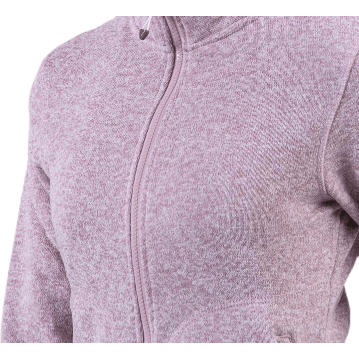 Paulina Melange Fleece Jacket Pink