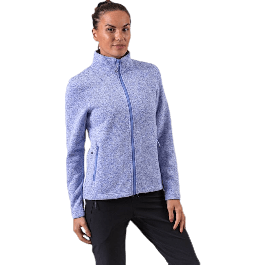 Paulina Melange Fleece Jacket Purple