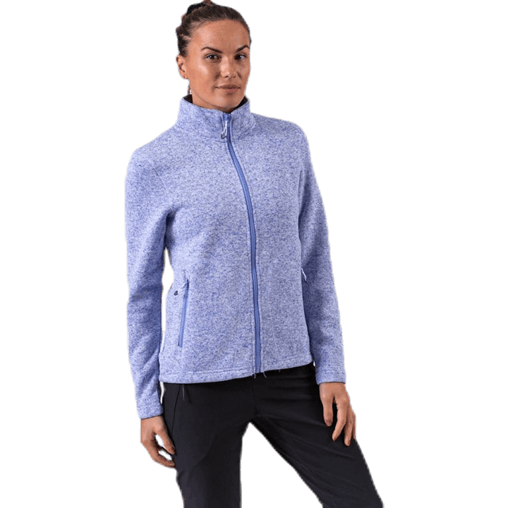 Paulina Melange Fleece Jacket Purple