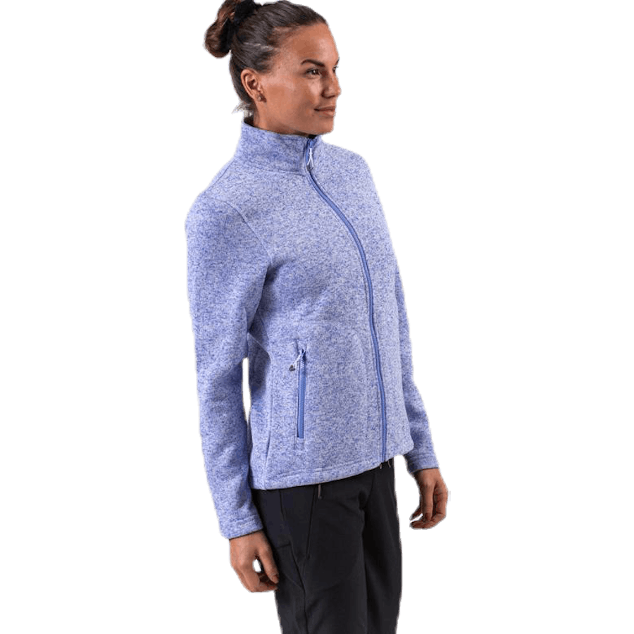Paulina Melange Fleece Jacket Purple