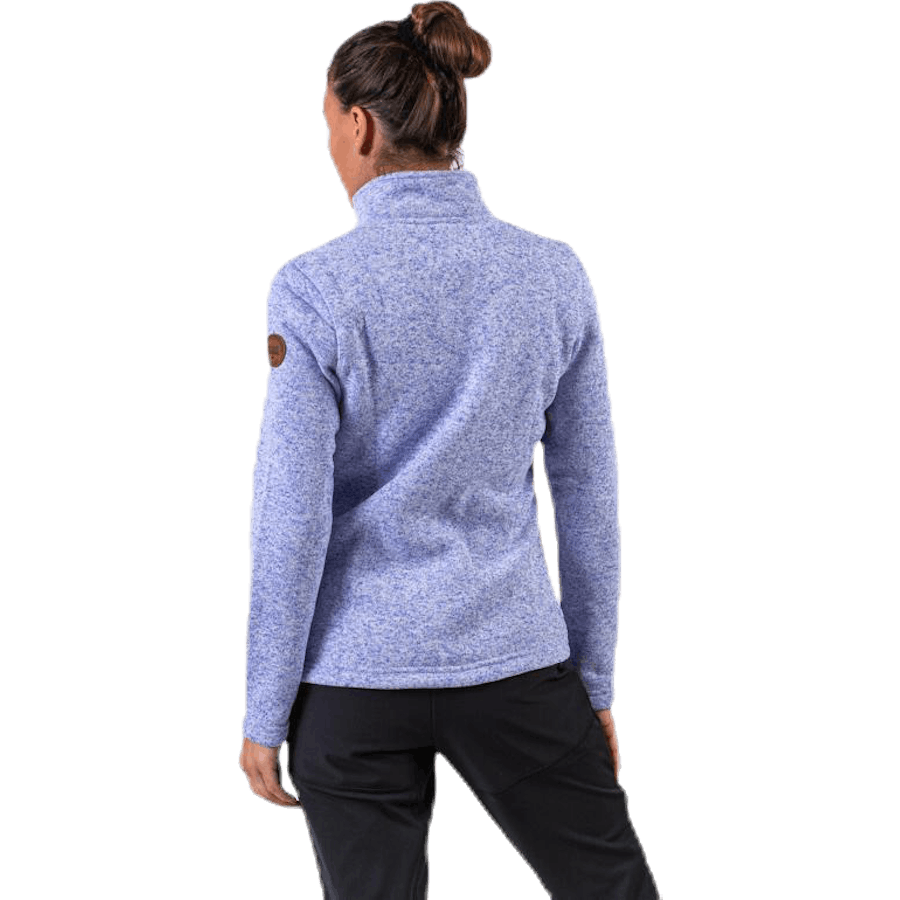 Paulina Melange Fleece Jacket Purple