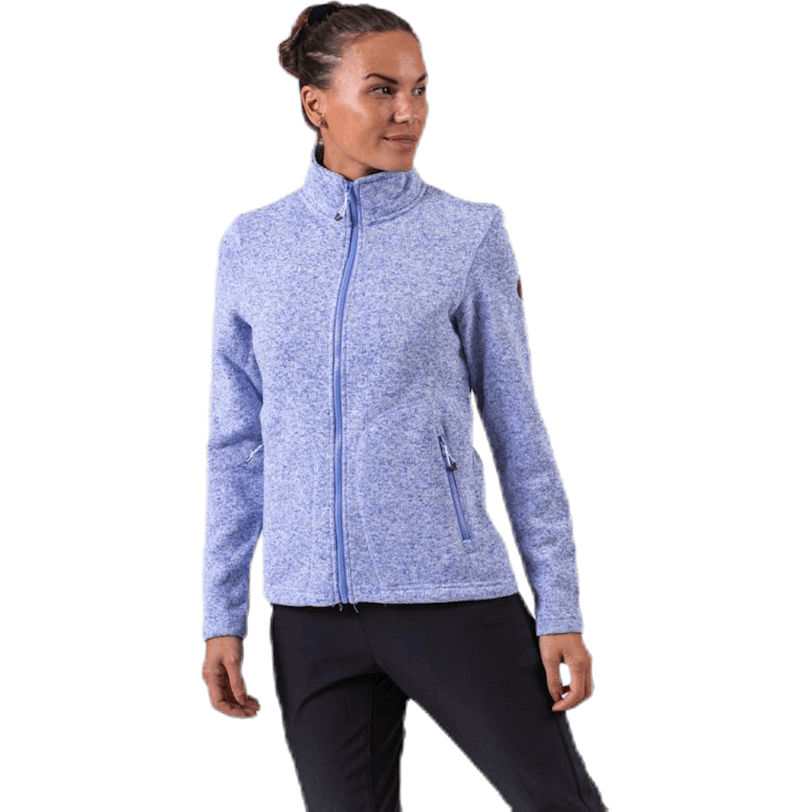 Paulina Melange Fleece Jacket Purple