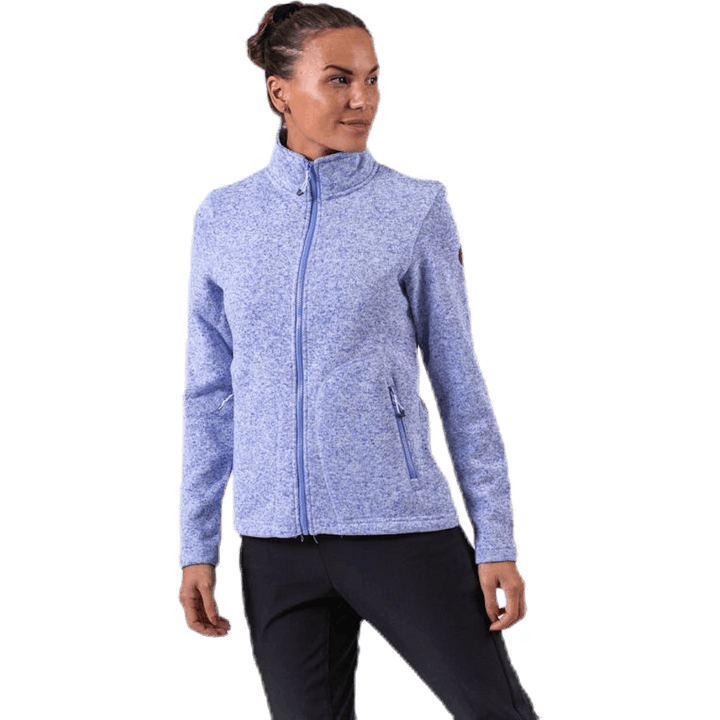 Paulina Melange Fleece Jacket Purple