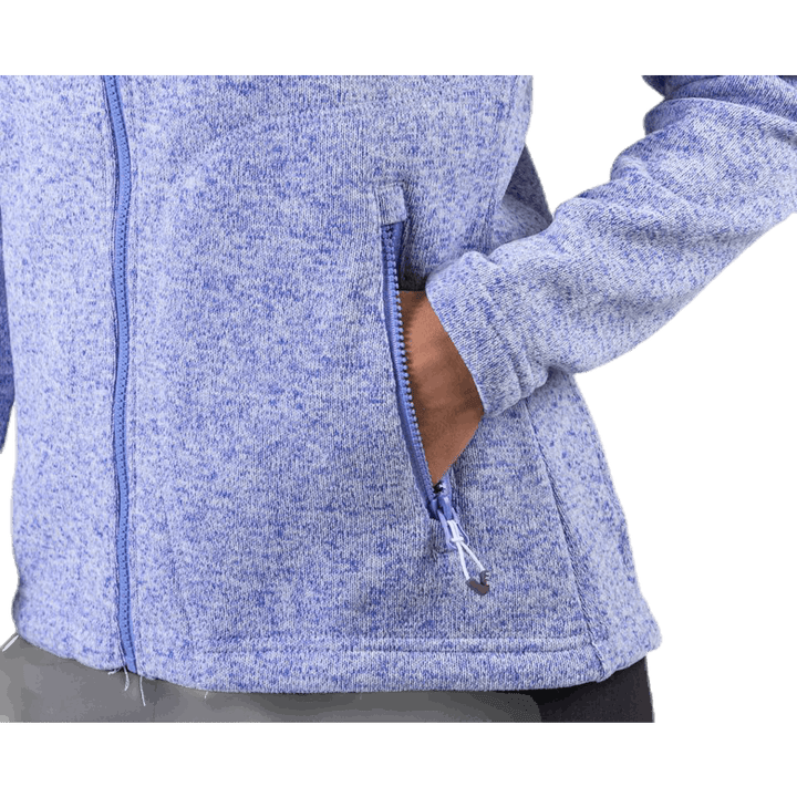 Paulina Melange Fleece Jacket Purple