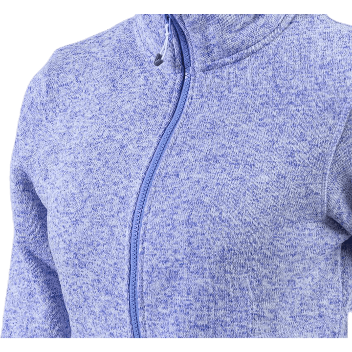 Paulina Melange Fleece Jacket Purple