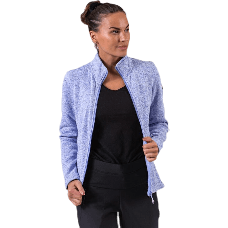 Paulina Melange Fleece Jacket Purple