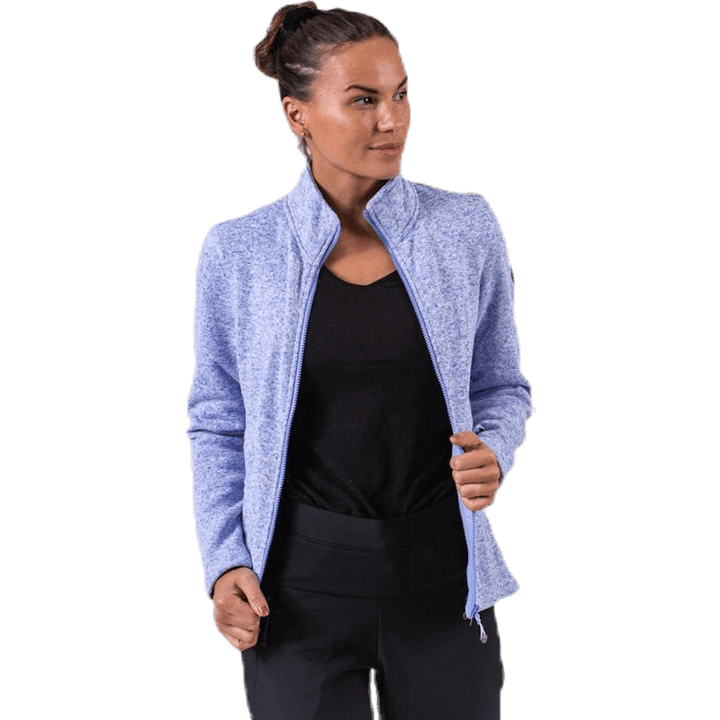 Paulina Melange Fleece Jacket Purple