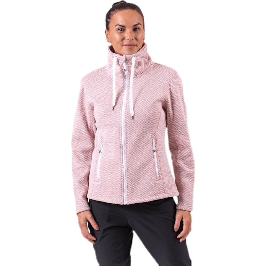 Freida Melange Fleece Jacket Pink