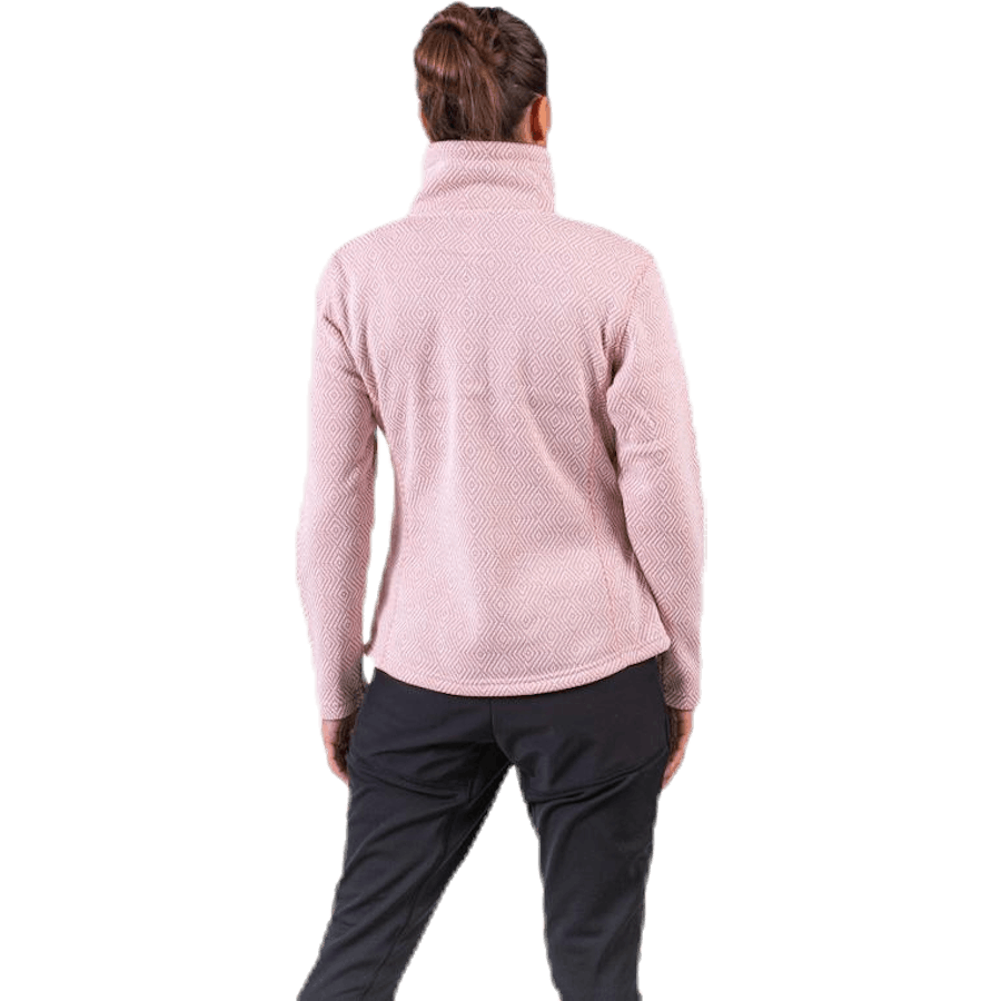Freida Melange Fleece Jacket Pink
