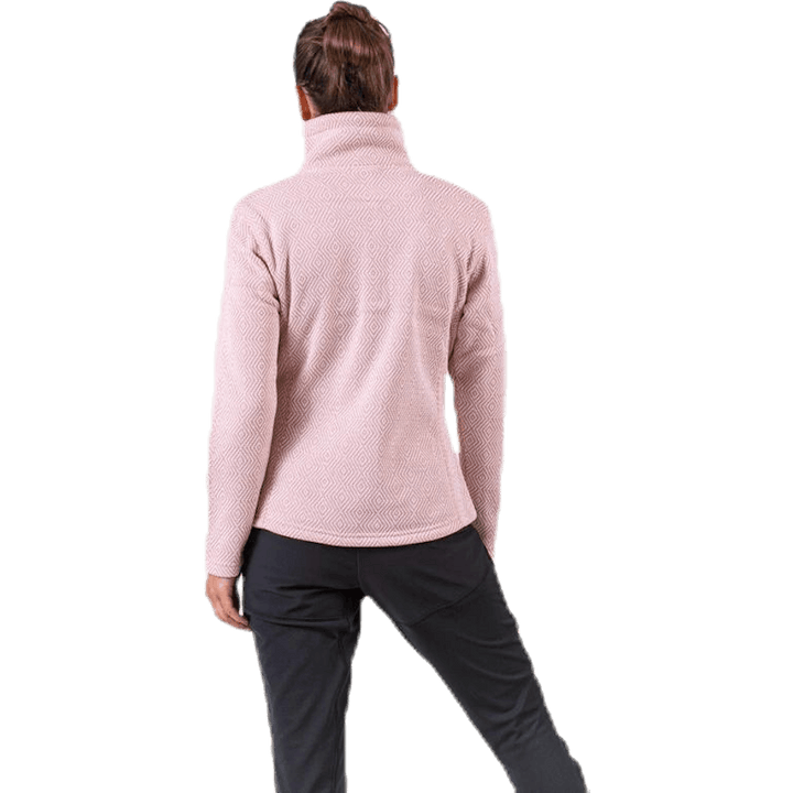 Freida Melange Fleece Jacket Pink