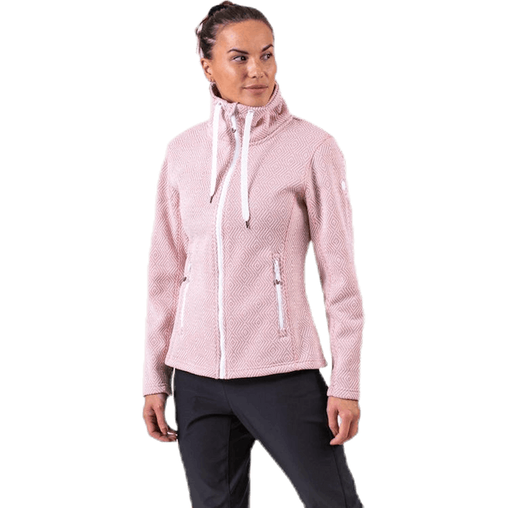 Freida Melange Fleece Jacket Pink