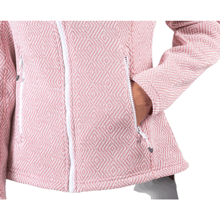 Freida Melange Fleece Jacket Pink