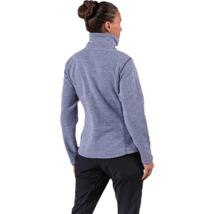 Freida Melange Fleece Jacka Blå