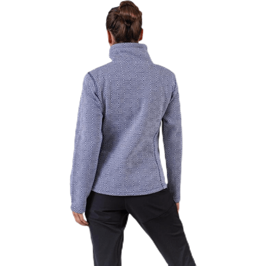 Freida Melange Fleece Jacka Blå