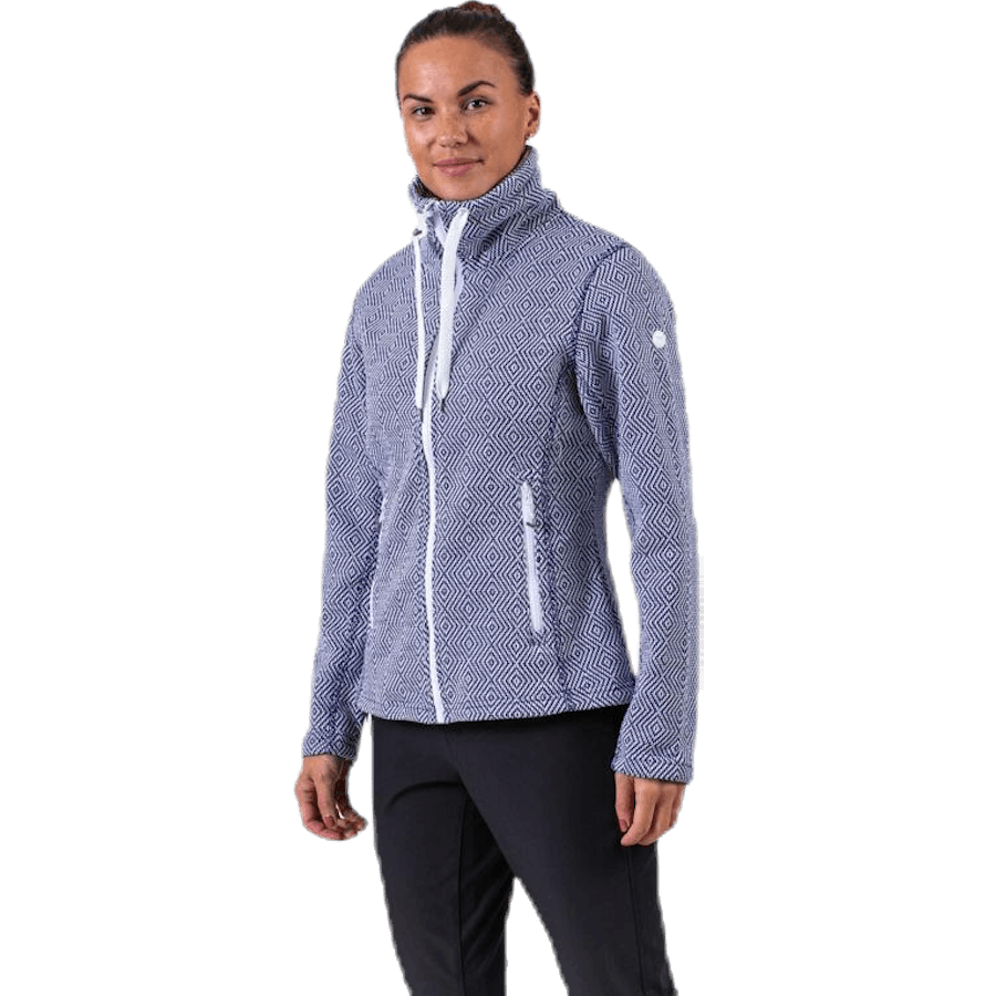 Freida Melange Fleece Jacka Blå