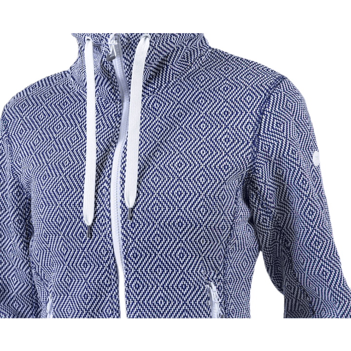 Freida Melange Fleece Jacka Blå