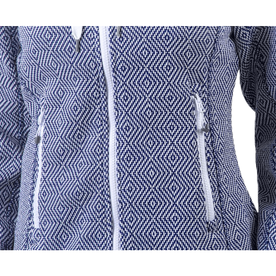 Freida Melange Fleece Jacka Blå