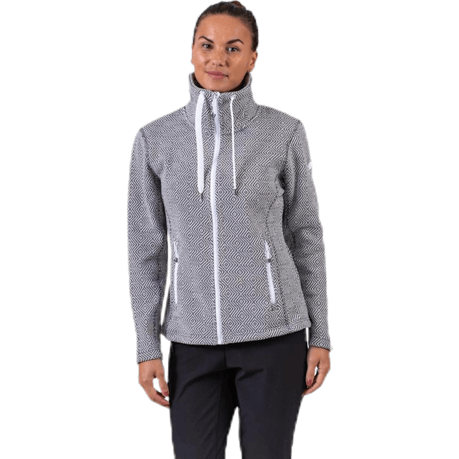 Freida Melange Fleece Jacket Grey